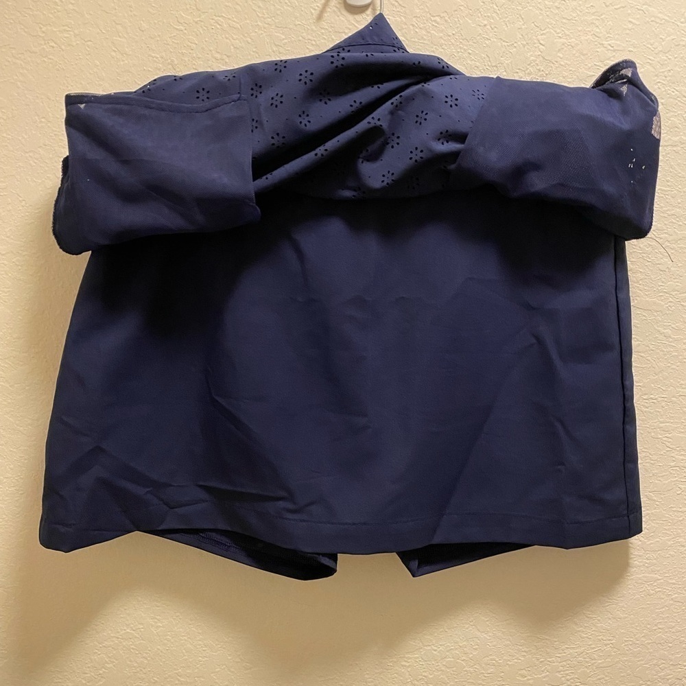 Speedo Women's Navy Blue Floral Cutout Swim Skort Size L - Picture 6 of 11